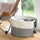 Goodpick Large Basket 23.6"D x 14.2"H Jumbo Woven Basket Cotton Rope Basket Baby Laundry Basket Hamper with Handles