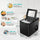 CROWNFUL Ice Maker Countertop Machine, 9 Ice Cubes Ready in 8 Minutes, 26lbs Bullet Ice Cubes in 24H, Electric Ice Maker with Scoop and Basket - Black