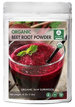 Organic Beet Root Powder (1 lb) by Naturevibe Botanicals, Raw & Non-GMO | Nitric Oxide Booster | Boost Stamina and Increases Energy