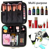 Relavel Marble Makeup Bag Makeup Organizer Bag Travel Train Case Portable Cosmetic Artist Storage Bag with Adjustable Dividers for Cosmetics Makeup Brushes (Marble Pattern)