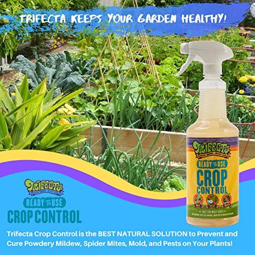 Trifecta Crop Control Ready to Use Maximum Strength Natural Pesticide, Fungicide, Miticide, Insecticide, Help Defeat Spider Mites