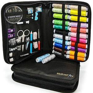 Sewing Kits for Adults – Complete Needle and Thread Kit for Sewing – Includes 24 Color Threads, 30 Needles, Scissors – Portable Travel Case Sewing Repair Kit – Ideal for Beginners, Rapid Fixes