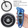 AstroAI Digital Tire Pressure Gauge 150 PSI 4 Settings for Car Truck Bicycle with Backlit LCD and Non-Slip Grip, Blue