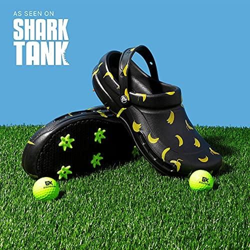 Golfkicks Golf Traction Kit for Sneakers with DIY Golf Spikes - Add Golf Cleats to Any Shoe, 20 Count - As Seen On Shark Tank - Black
