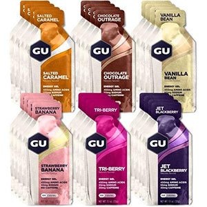 GU Energy Original Sports Nutrition Energy Gel, 24-Count, Assorted Flavors