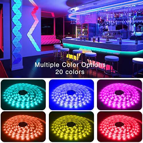 Daybetter Led Lights 50 ft,2 Rolls of 25ft RGB Led Strip Lights Kits with Bluetooth, App Control Led Strip Lights Music Sync,Color Changing Sync