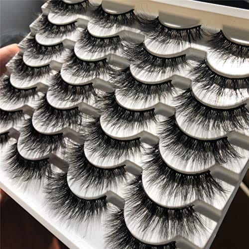 ALICROWN Cat Fluffy Eyelashes False Lashes Natural Look Mixed Lightweight Handmade Soft Volume 14 Pairs Faux Mink Pack