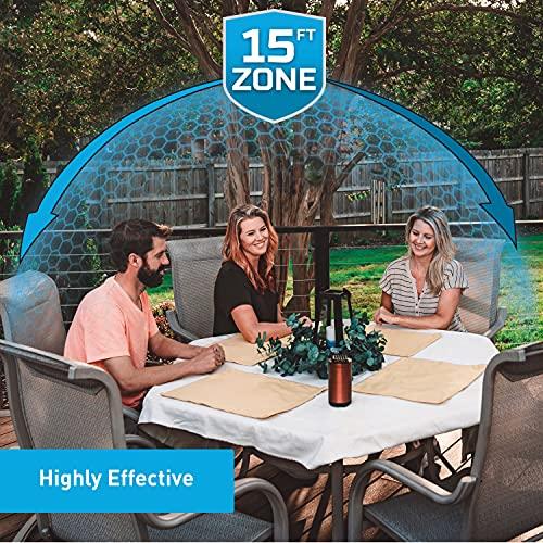 Thermacell Patio Shield Mosquito Repeller, White; Highly Effective Mosquito Repellent for Patio; No Candles or Flames, DEET-Free, Scent-Free, Bug Spray Alternative; Includes 12-Hour Refill