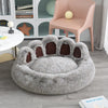 Long Plush Cat Bed Warm Winter Pet Items Cozy Kitten Cushion