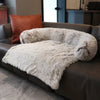 Pet Sofa Dog Bed Calming Bed Long Plush Winter Warm Kennel