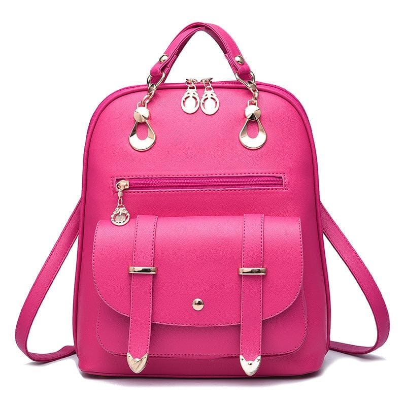 Female bag fashion PU leather dual-use backpack