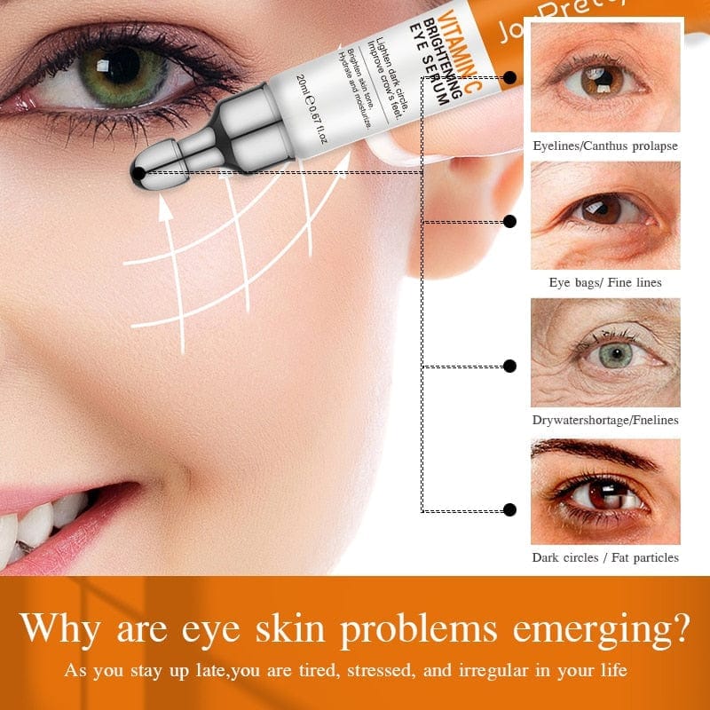 JoyPretty VC Eye Cream - Remove Dark Circles Brightening Moisturizing Eye Cream