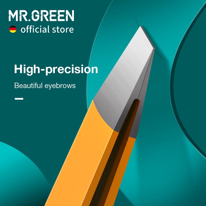 MR.GREEN Stainless Steel Slanted Eyebrow Tweezer