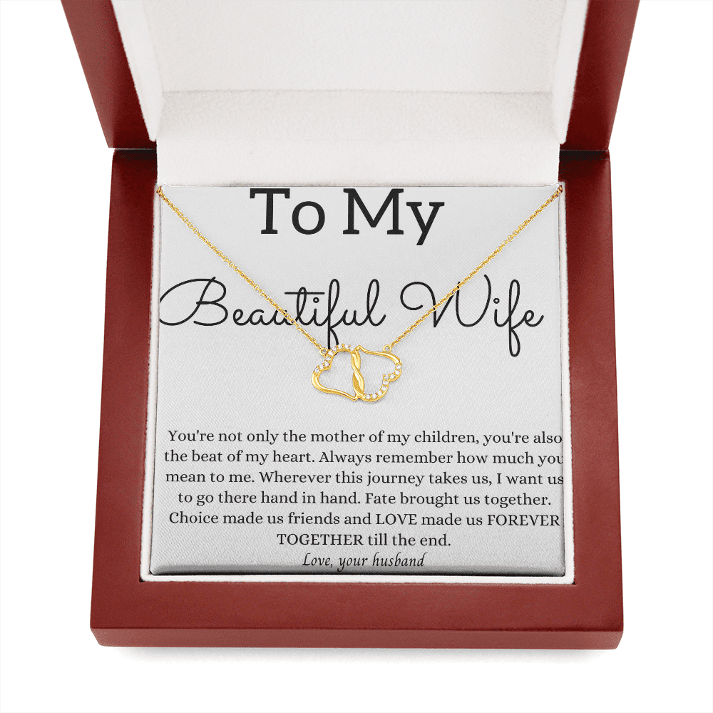Heart To My Wife Necklace Anniversary Gift For Wife Birthday Gift For Wife Christmas Gift For Wife Jewelry For Wife Gift For Wife's Birthday