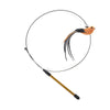 Steel Wire Feather Funny Cat Stick Long Rod