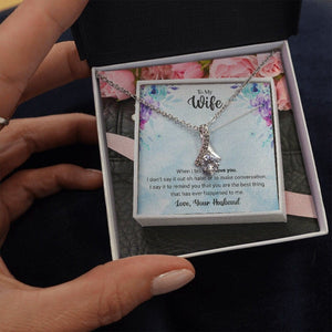 To My Wife with Love Necklace and Card