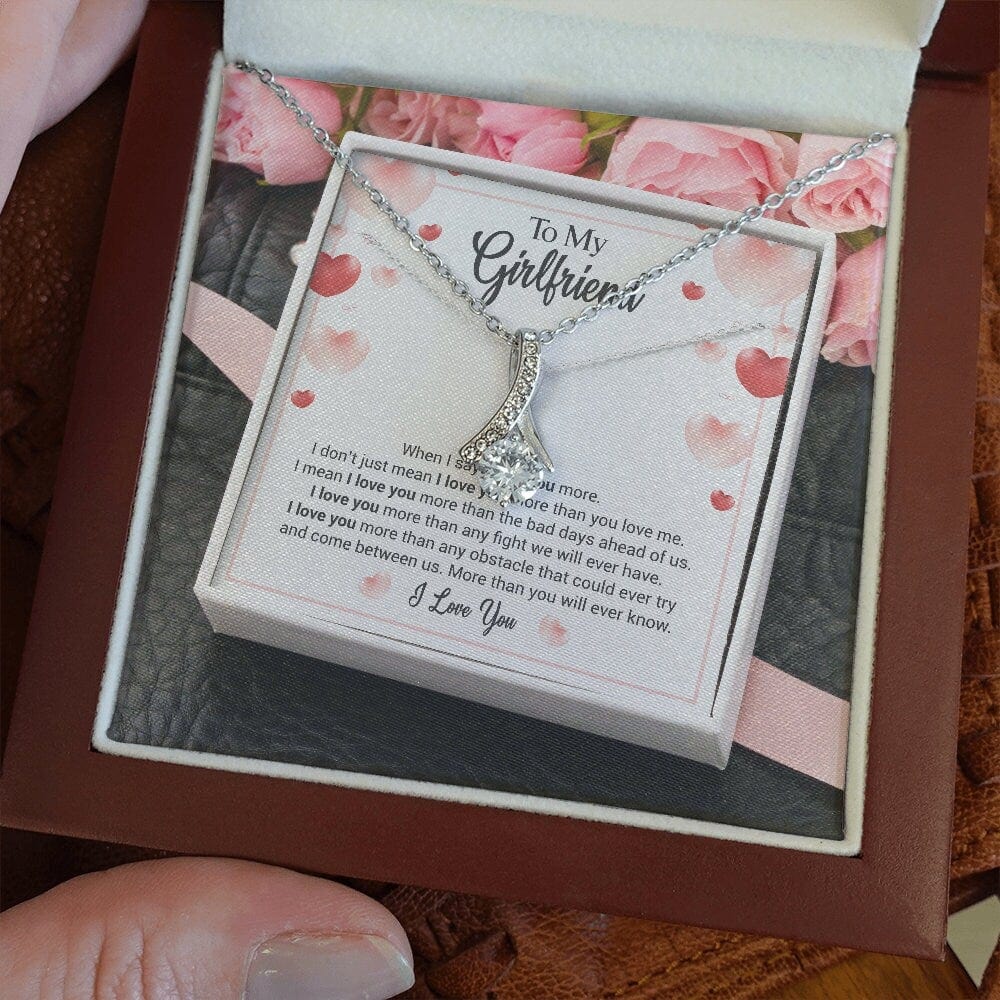 To My Girlfriend with Love Necklace and Card III