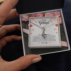 To My Girlfriend with Love Necklace and Card III
