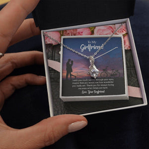 To My Girlfirend with Love Necklace and Card IV