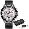 New Fashion Chronograph Mens Watches with Stainless Steel Top