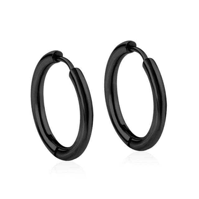 LUXUSTEEL 1Pairs/2pcs Trendy Small Hoop Earrings Women Girl Coloful Round Circle Earring 2021 Anti-allergy Brinco Accessories