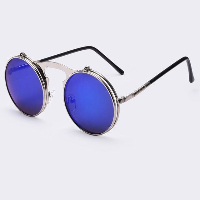 VINTAGE STEAMPUNK Sunglasses round Designer steam punk Metal 435 | Foofster LLC