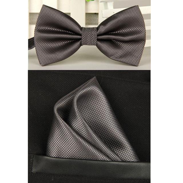 SHENNAIWEI silk Solid Business bowtie | Foofster LLC