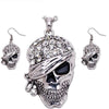 Punk Rock Rhinestone Skull Necklace 295 | Foofster LLC