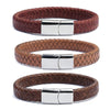 Genuine Braided Leather Wrap Bracelet 762 | Foofster LLC