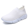 New Flyknit Sneakers Women Breathable Slip On Flat Shoes Soft Bottom White Sneakers Casual | Foofster LLC