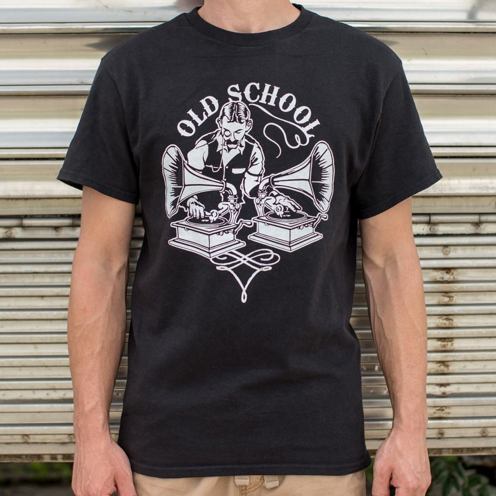 Old Timey School DJ T-Shirt (Mens)