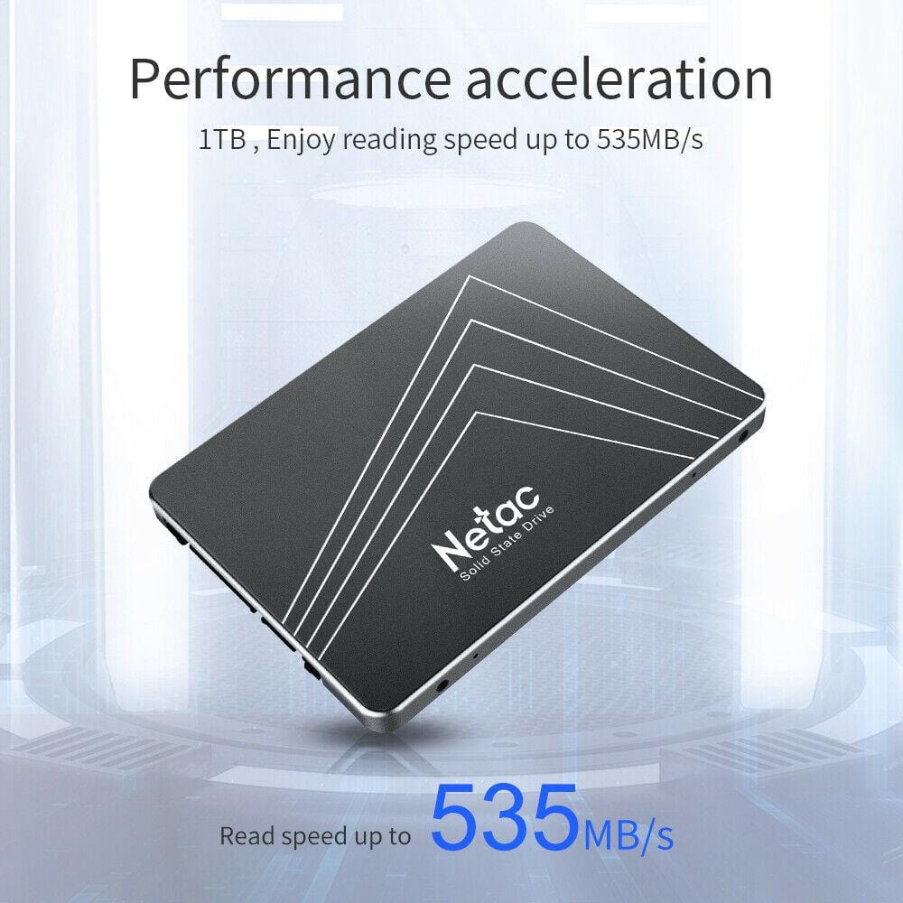 Netac 120GB SSD 2.5'' SATA III 6 Gb/s Internal Solid State Drive 500MB/s PC/MAC