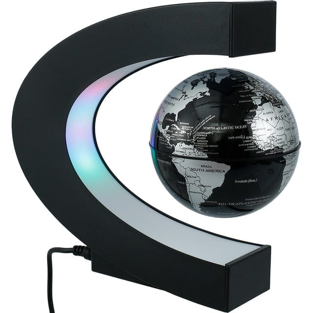 LED World Map Magnetic Levitation Floating Globe